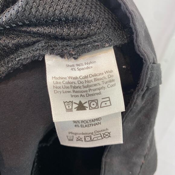 EDDIE BAUER Stretch Nylon Roll Up Pants Zip Fly Camp Hike Outdoor Black Size 8 - Picture 8 of 10